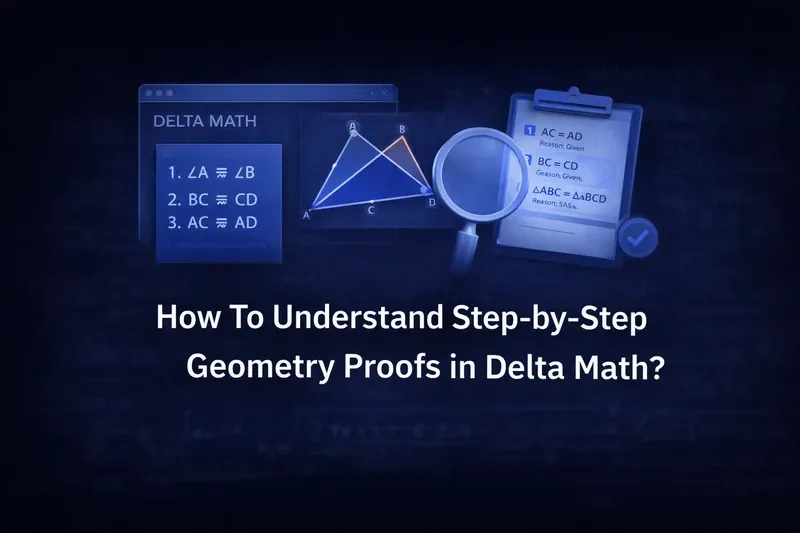 How To Understand Step-by-Step Geometry Proofs in Delta Math?