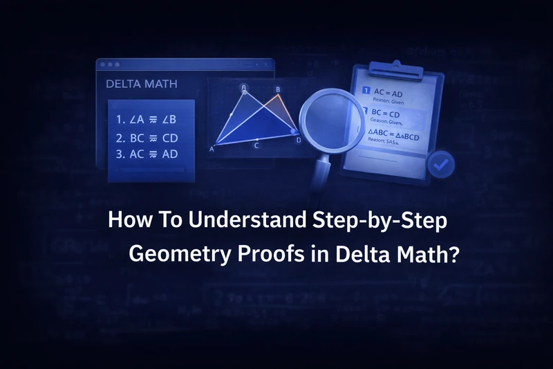 How To Understand Step-by-Step Geometry Proofs in Delta Math?