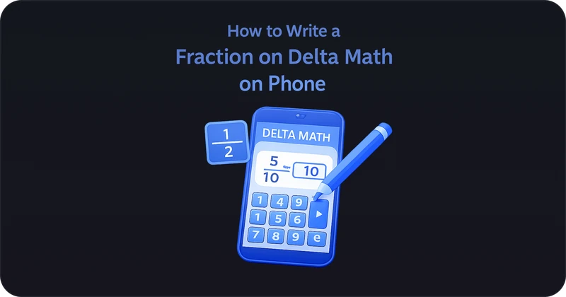 How to Write a Fraction on Delta Math on Phone - Complete Guide